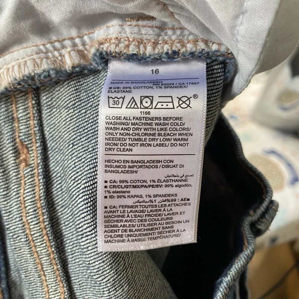 Old Navy High Rise Flare Jeans Youth 16 Blue School Cowgirl Classic Everyday